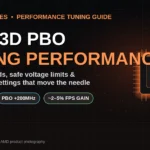 9850X3D PBO gaming performance guide with boost clock and FPS stats
