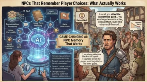 Technical breakdown of AI NPC memory systems, RAG data flow, and dynamic dialogue generation in modern video games